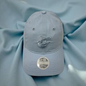 New Era Baltimore Orioles Women 9TWENTY Adjustable Cap Hat Lt Blue Pastel NWT